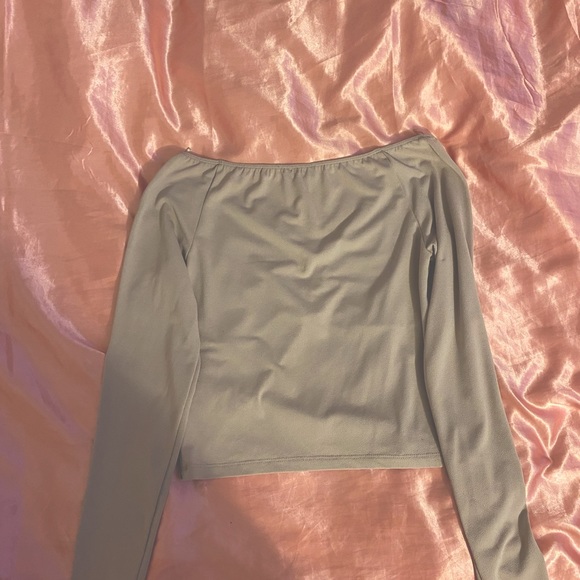 Dynamite blush pink ruched crop top (size medium) - Picture 4 of 5